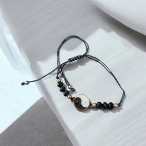 Black Ying Yang Beaded bracelet
